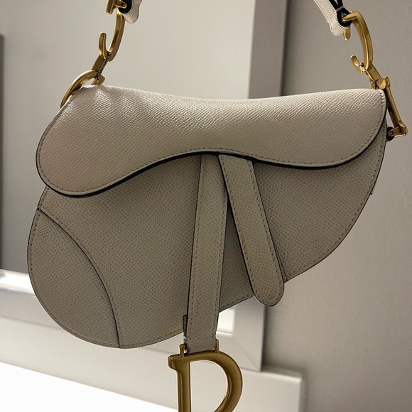 Dior White mini Saddle Bag - Picture 3 of 7